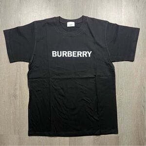 Burberry Black T-Shirt with White Logo